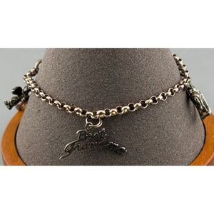 Vintage Sterling Silver Grandma Charm Bracelet Baby Rocking Horse 7.5"